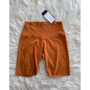 Nike Zenvy High-Waisted 8" Biker Shorts Orange Size Medium